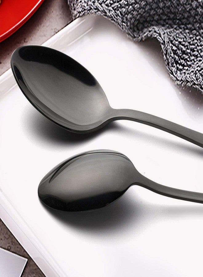 ستار ورك طقم أدوات مائدة من الفولاذ المقاوم للصدأ بلمسة نهائية ساتان، مناسب للمطاعم والمنازل والفنادق، آمن للاستخدام في غسالة الأطباق [شوكة عشاء - ملعقة شاي - ملعقة سلطة - سكين] (مجموعة من 24 قطعة) - Image 5